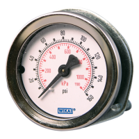 Bourdon Tube Pressure Gauge Type 111.16 PM Panel Mount Gauge For US Size Panel Cutouts Standard Series