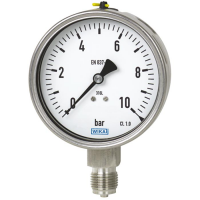 Bourdon tube pressure gauge Stainless steel version Models 232.50, 233.50