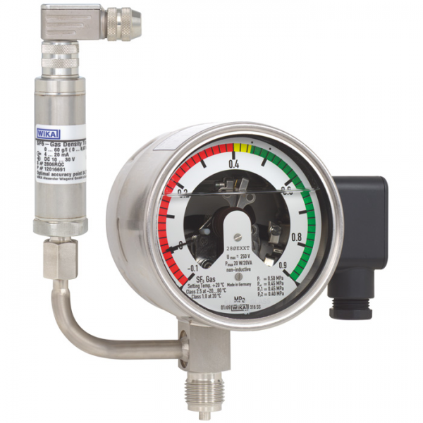 Gas density monitor With attached transmitter Model GDM-100-TA