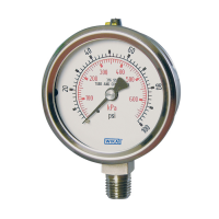 Bourdon Tube Pressure Gauges Stainless Steel Series Type 232.53 - Dry Case Type 233.53 - Liquid-filled Case