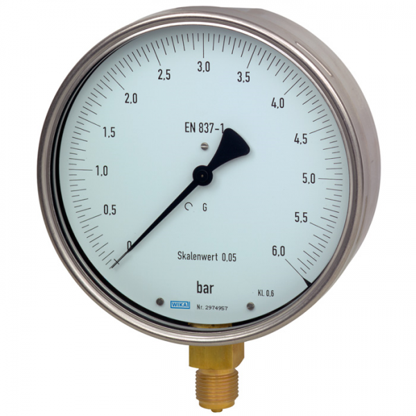 Test gauge, copper alloy Class 0.6, NS 160 Model 312.20