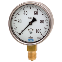 Capsule pressure gauge, copper alloy Stainless steel case Model 612.20, NS 63, 100 and 160