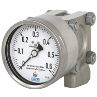 Differential pressure gauge For the process industry Models 732.14, 762.14, high overload safety up to 40, 100 or 400 bar