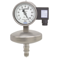 Absolute pressure gauge with output signal For the process industry, NS 100 and 160 Model APGT43