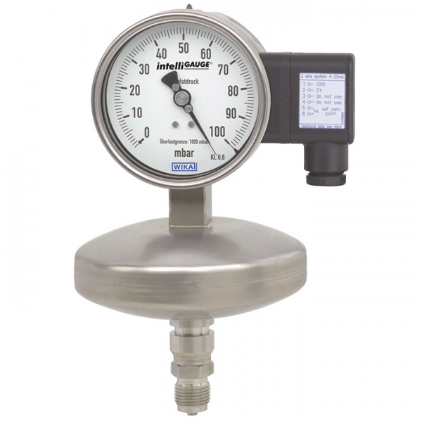 Absolute pressure gauge with output signal For the process industry, NS 100 and 160 Model APGT43